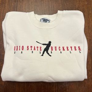 NWOT Vintage Ohio State baseball crew neck size L